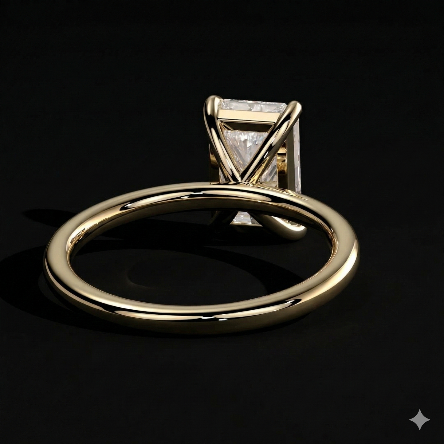 The Radiant Ring | Radiant Lab Grown Diamond Engagement Ring | D Color Bespoke Luxury
