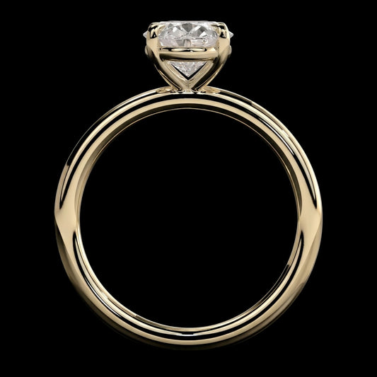 The Oval Ring | Oval Lab Grown Diamond Engagement Ring | D Color Bespoke Luxury