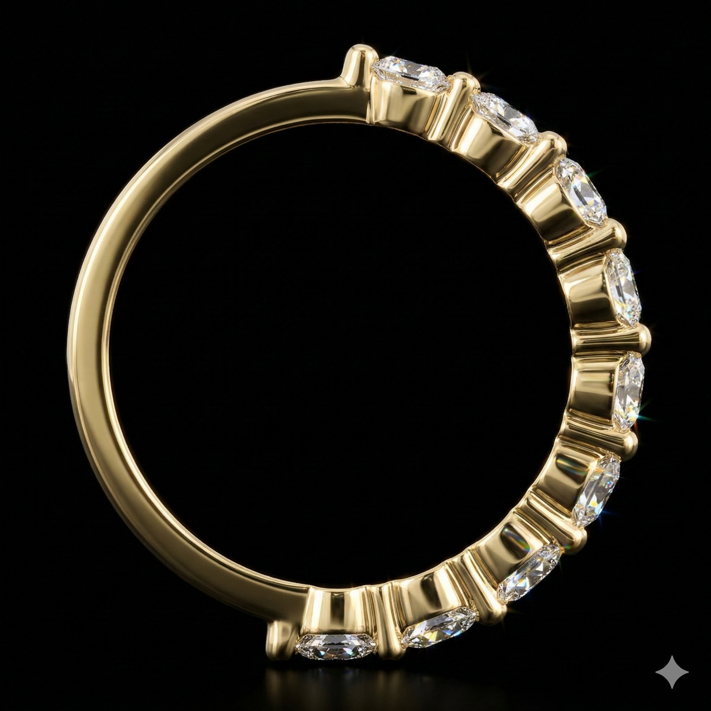 The Round Band - Luxury Diamond Wedding Band
