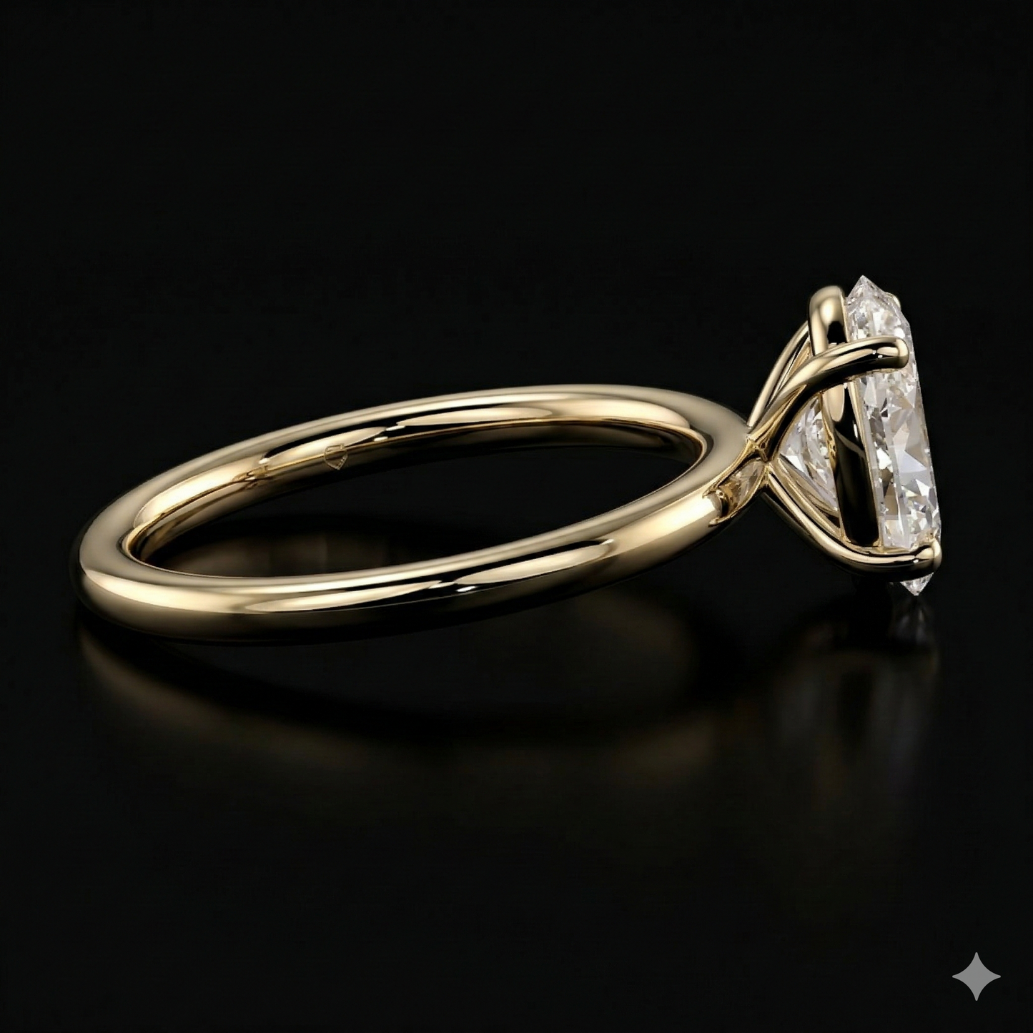 The Oval Ring | Oval Lab Grown Diamond Engagement Ring | D Color Bespoke Luxury