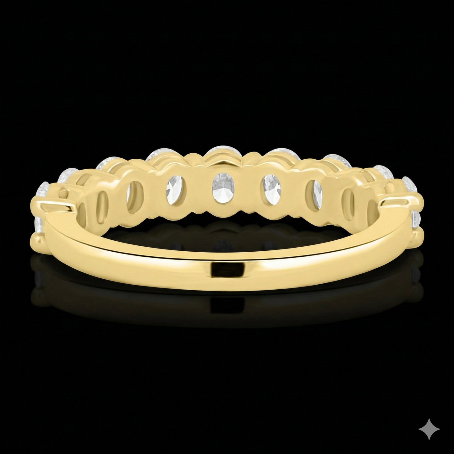 The Oval Band - Luxury Oval Diamond Wedding Band