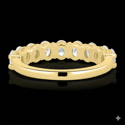 The Oval Band - Luxury Oval Diamond Wedding Band