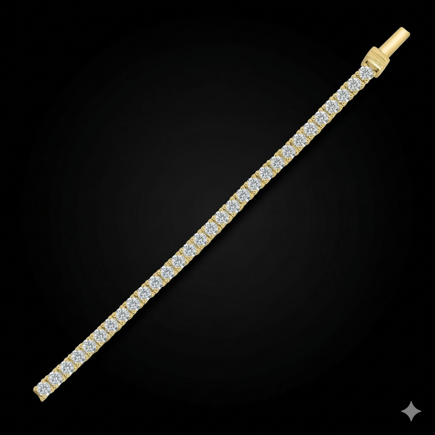 Classic 4 Claw Lab Diamond Tennis Bracelet - Luxury Hidden Clasp