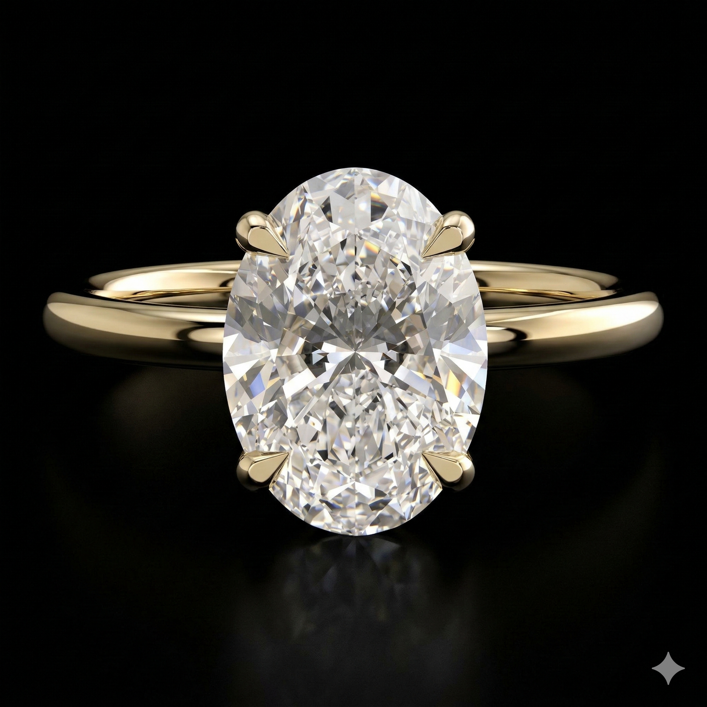 The Oval Ring | Oval Lab Grown Diamond Engagement Ring | D Color Bespoke Luxury
