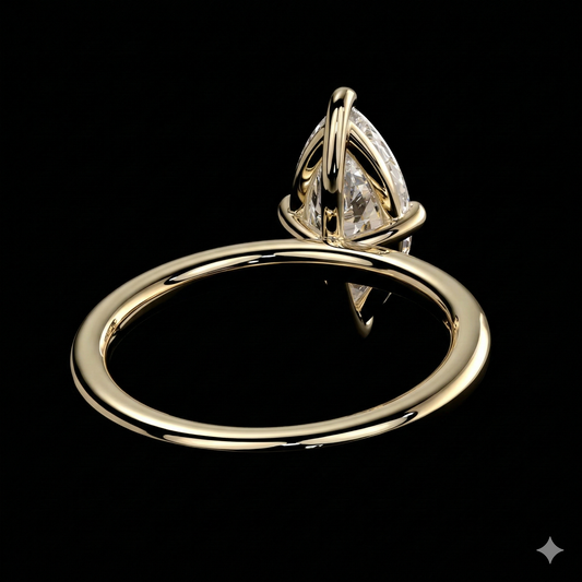 The Marquise Ring | Marquise Lab Grown Diamond Engagement Ring | D Color Bespoke Luxury