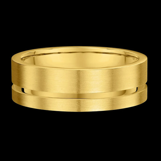 The Contrast Band - Luxury Men's Mixed Metal Wedding Band