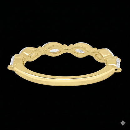 The Marquise Band - Luxury Marquise Diamond Wedding Band