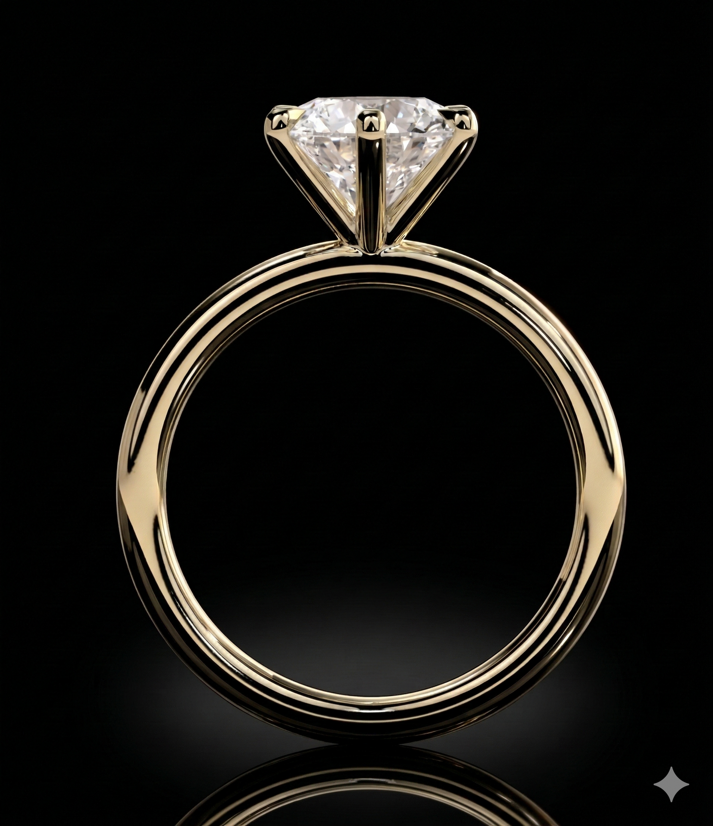 The Round Ring | Round Lab Grown Diamond Engagement Ring | D Color Bespoke