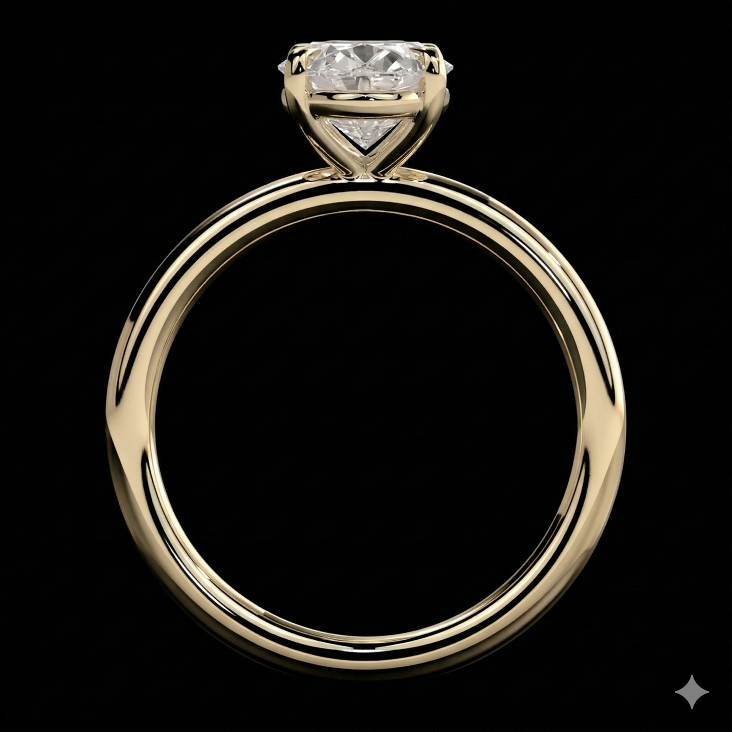 The Oval Ring | Oval Lab Grown Diamond Engagement Ring | D Color Bespoke Luxury
