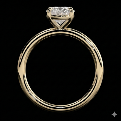 The Oval Ring | Oval Lab Grown Diamond Engagement Ring | D Color Bespoke Luxury
