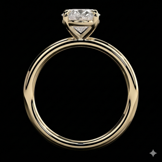 The Oval Ring | Oval Lab Grown Diamond Engagement Ring | D Color Bespoke Luxury