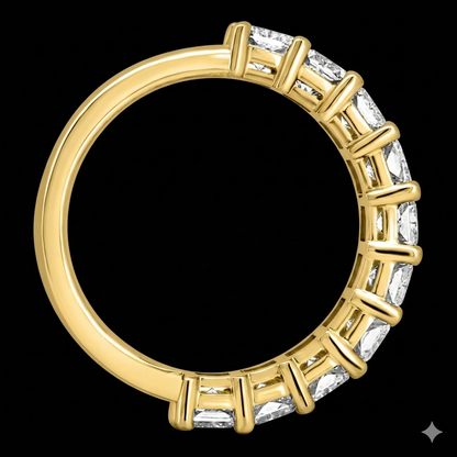 The Radiant Band - Luxury Radiant Cut Diamond Wedding Band