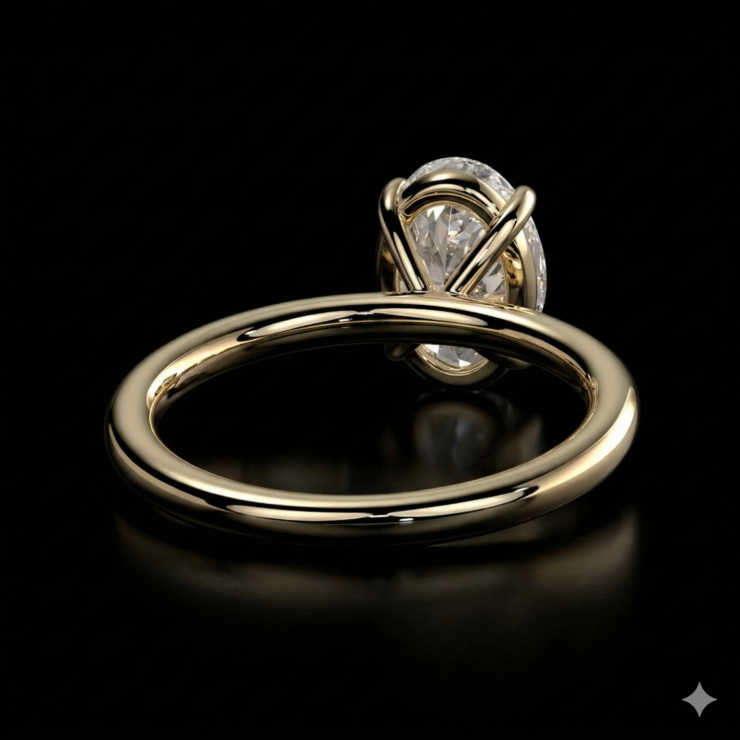 The Oval Ring | Oval Lab Grown Diamond Engagement Ring | D Color Bespoke Luxury